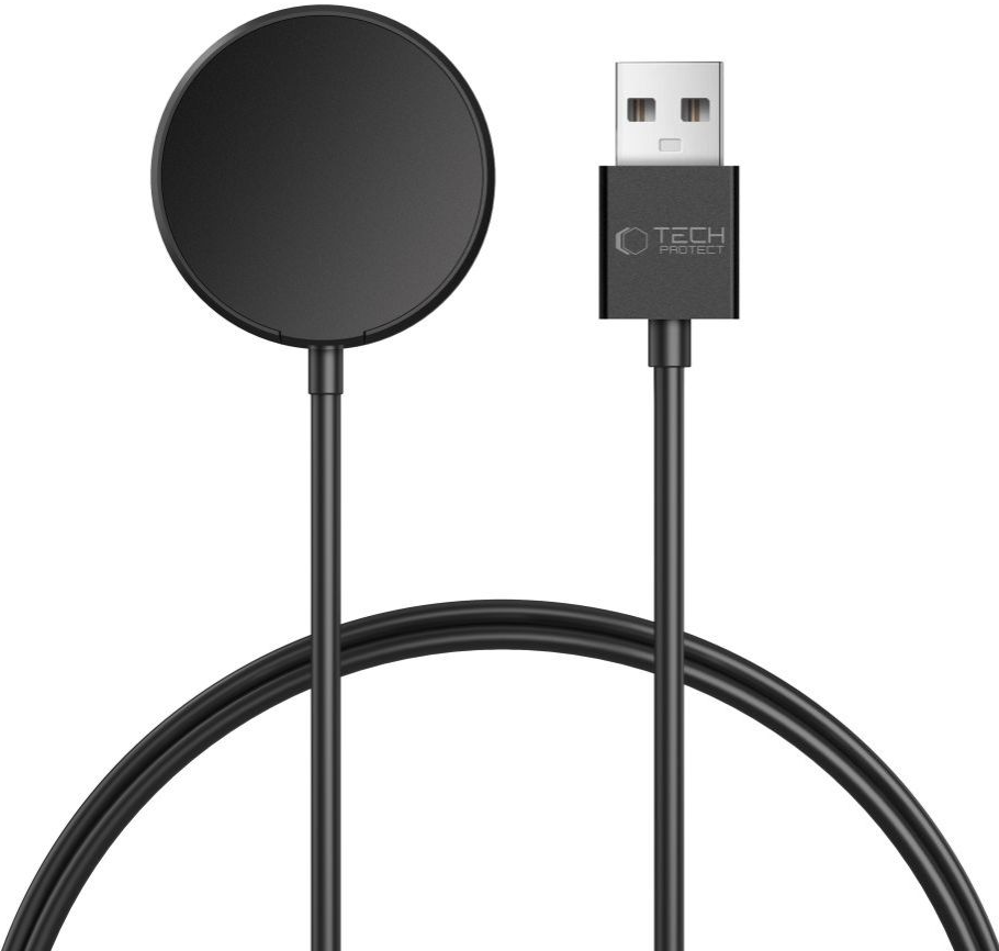 Bežični punjač Tech-Protect MC03 Ultraboost za Samsung Galaxy Watch Series, USB-A, Crni