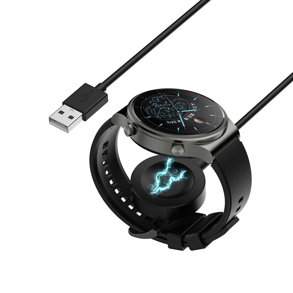 Bežični punjač Techsuit THC1 za Honor Watch / Huawei Watch seriju, USB-A, Crni