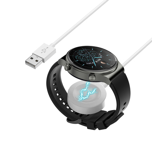 Bežični punjač Techsuit THC1 za Huawei Watch seriju, USB-A, Beli