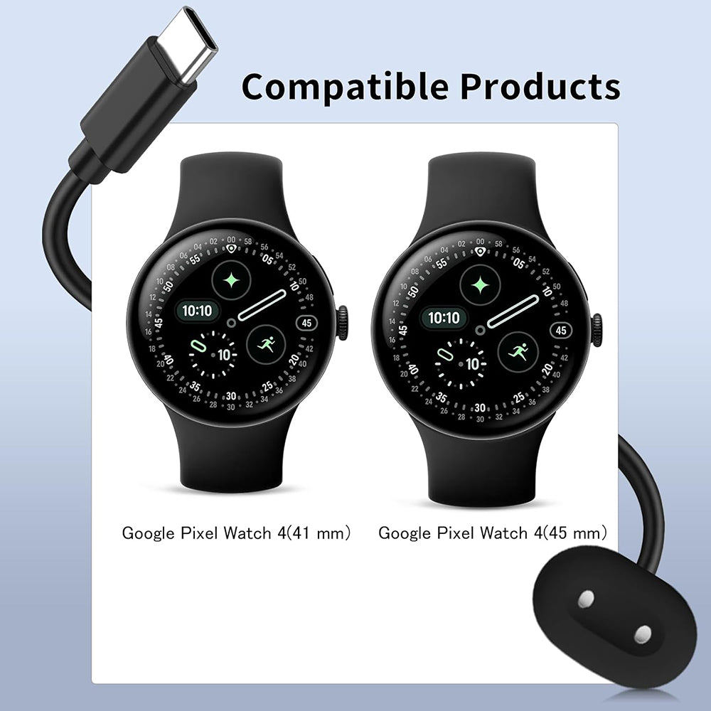 Bežični punjač Techsuit THPX za Google Pixel Watch 4 seriju, Crni