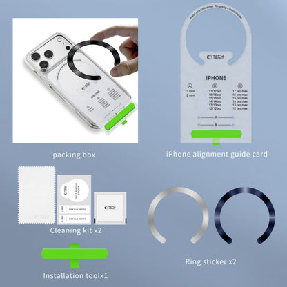 Metalni Stiker Tech-Protect MMP-210, Set 2 komada, Plavo Srebrni