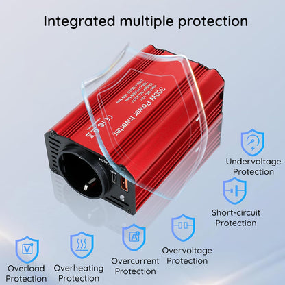 Invertor Električni Auto Techsuit FlexiCarVolt, 300W