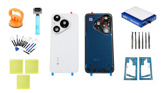 Komplet poklopca baterije Huawei Pura 90s Pro Coconut White Service Pack i namenski servisni alati