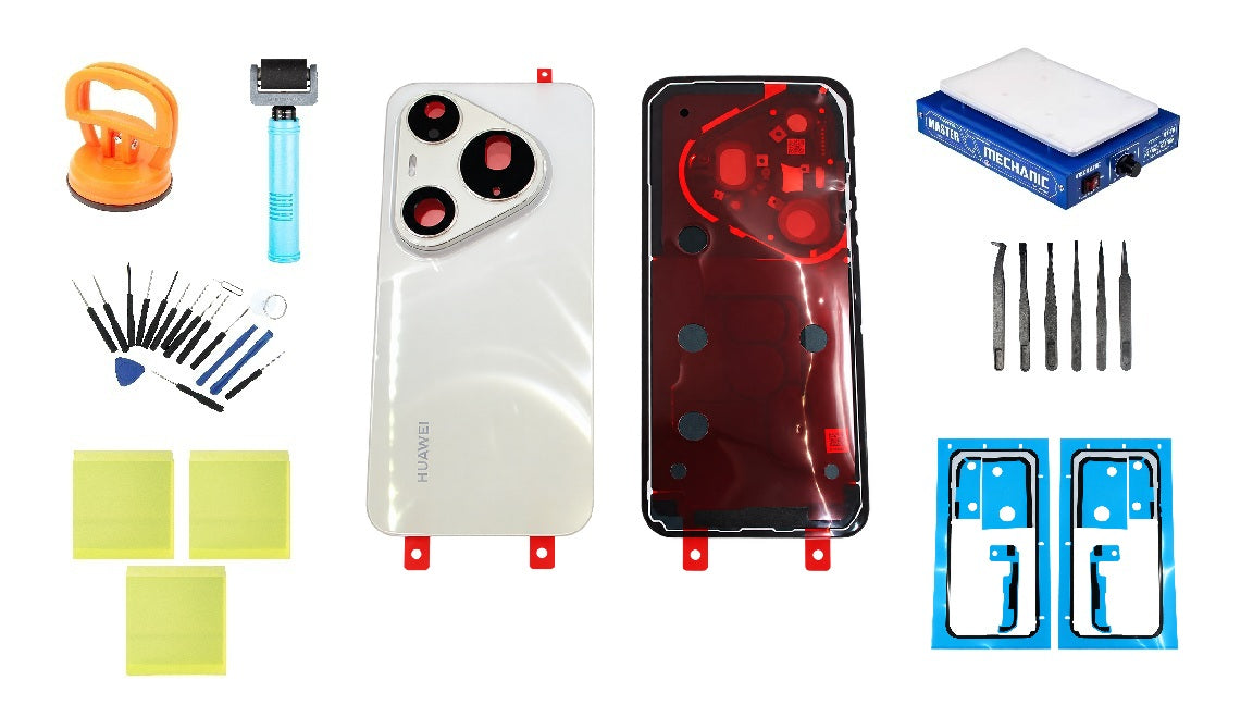 Komplet poklopca baterije Huawei Pura 90s Pro Max Blush Gold Service Pack i namenski servisni alati
