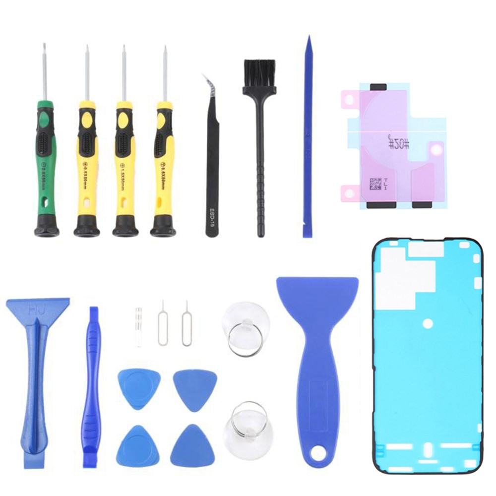 Kit za popravku Jiafa JF-8182 za zamenu baterije Apple iPhone 15 Pro, 21in1