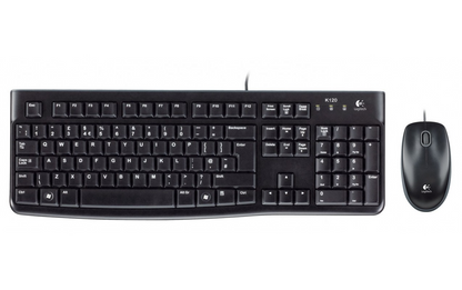 Komplet tastatura i miš sa žicom USB Logitech MK120, crna