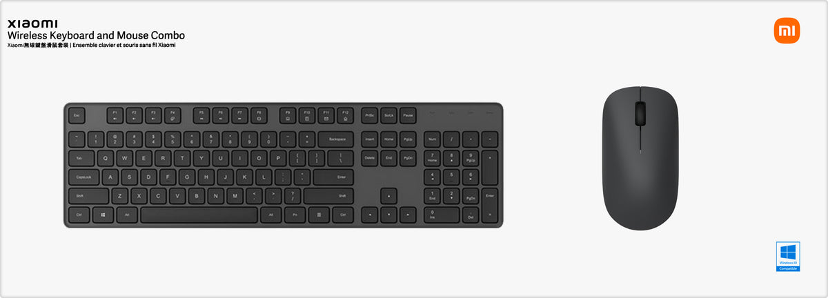 Kit Tastatura Miš Wireless Xiaomi Combo, Crni BHR6100GL