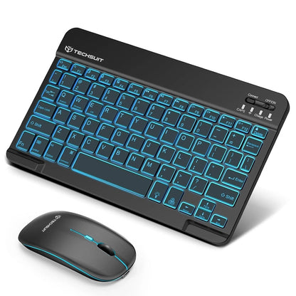 Komplet bežične tastature i miša Techsuit AirCombo WKM1, BT / Wi-Fi, Crna