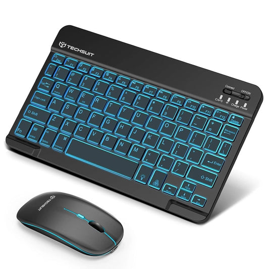 Komplet bežične tastature i miša Techsuit AirCombo WKM1, BT / Wi-Fi, Crna