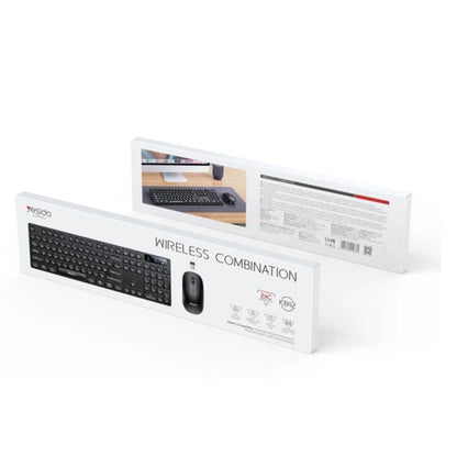 Kit Tastatura i Miš Wireless Yesido KB42, Crni