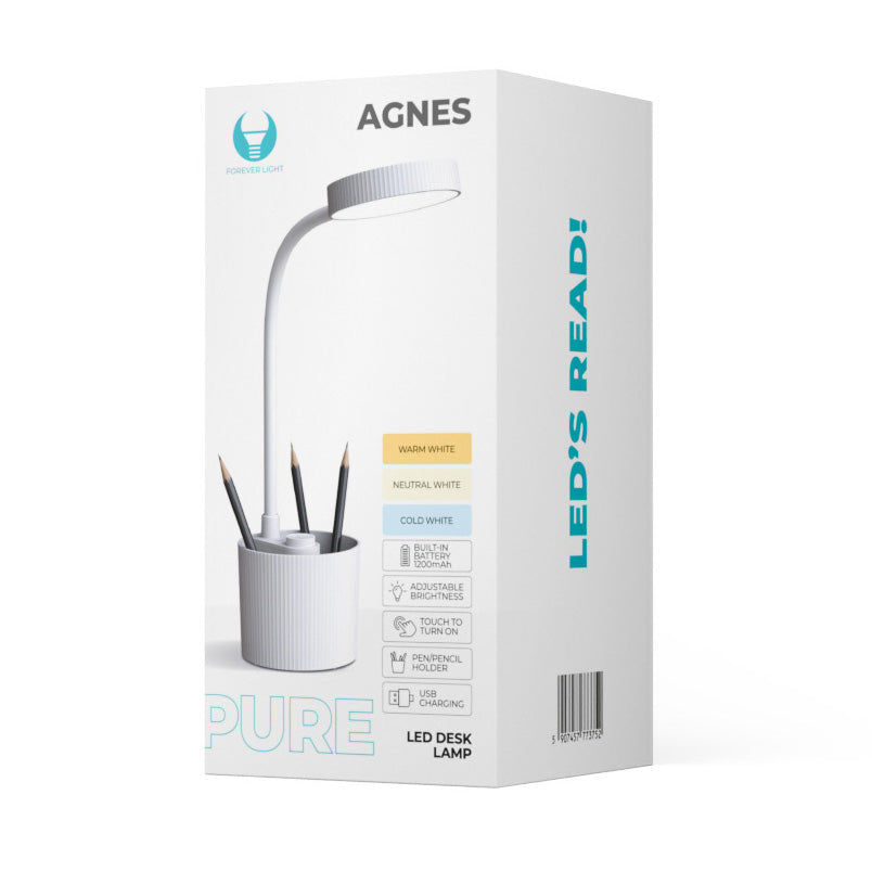 LED lampa za radni stol Forever FLB-20 Organizer, 5W, 3000K - 6000K, bijela