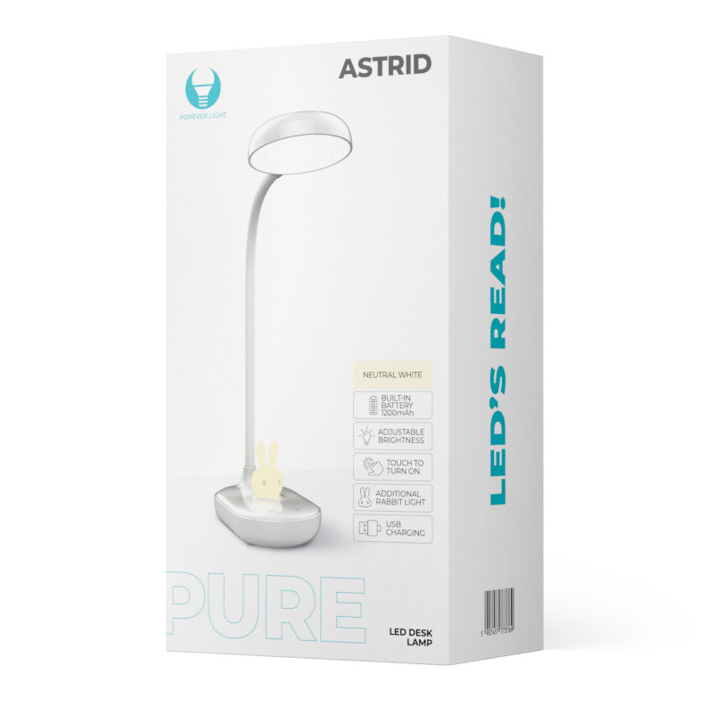 LED stolna lampa Forever FLB-30 Bunny, 4.5W, 4000K, bijela