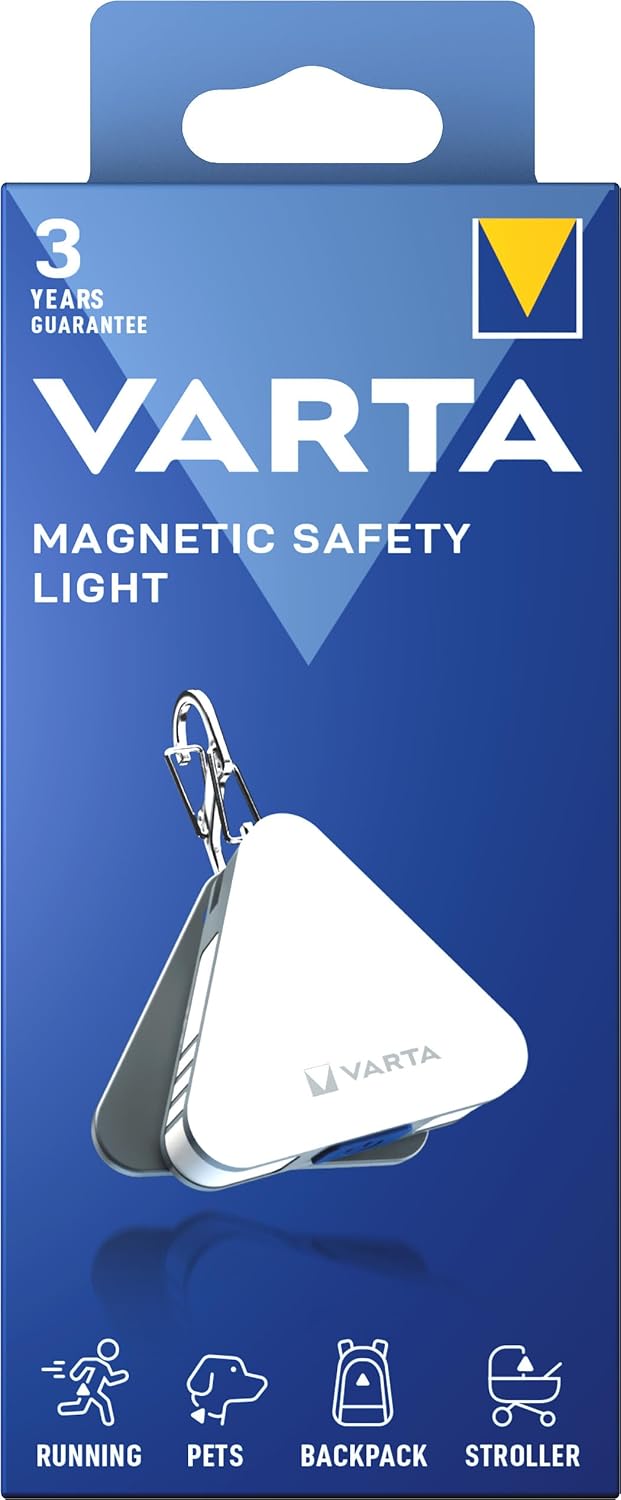 Led lampa privezak Varta Magnetic Safety Light, 25lm, Srebrna