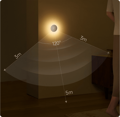 Lampa Led Veghe Xiaomi Light 3, 2700K, Senzor, Bela BHR8978GL