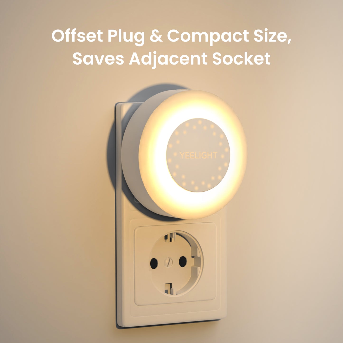 Led lampa za noćno svjetlo Yeelight Plug-in Nightlight, 0.25W, 2700K, senzor, bijela YLYYD-0021