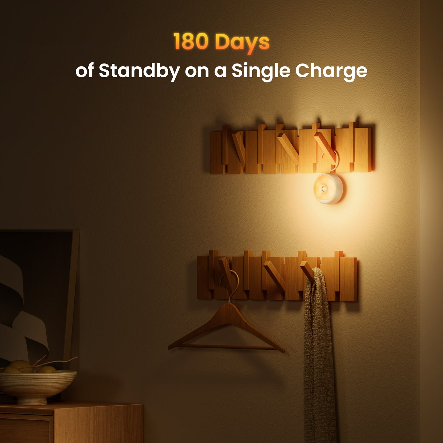 Lampa Led Veghe Yeelight Polaris 2, Senzor, Bela YLYYD-0024