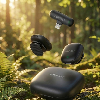 Lavaliera Acefast R1, Lightning, Set 2 komada, Crna