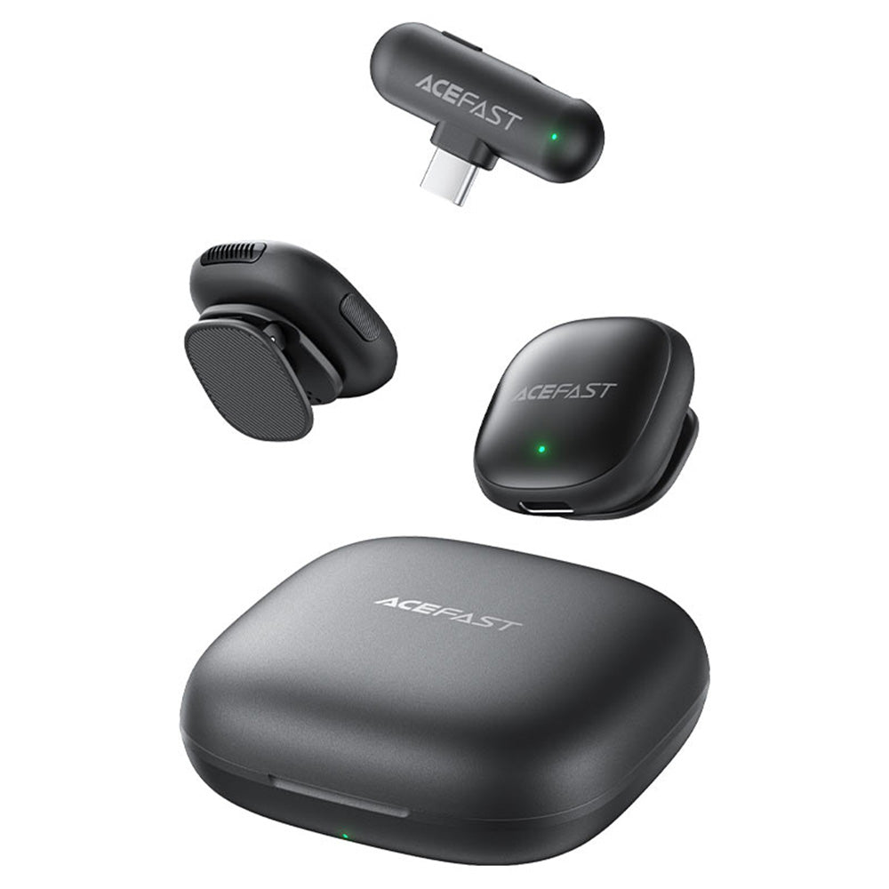 Lavalijera Acefast R1, USB-C, Set 2 komada, Crna