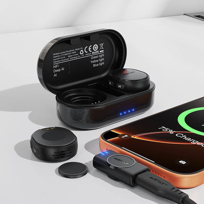 Lavalijera Acefast R3, USB-C, Set 2 komada, Crna