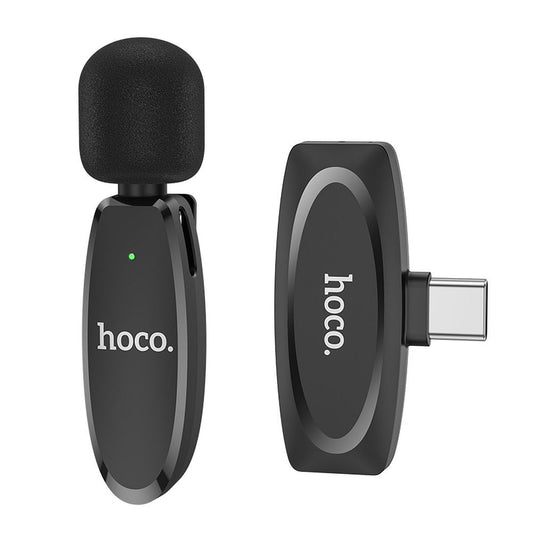 Lavaliera HOCO L15, USB-C, Crna
