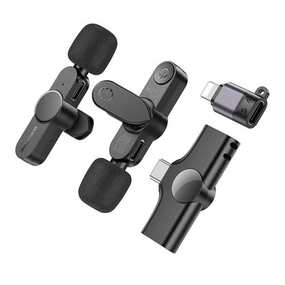 Lavaliera Borofone BFK12 Trophy, USB-C / Lightning, Set 2 komada, Crna