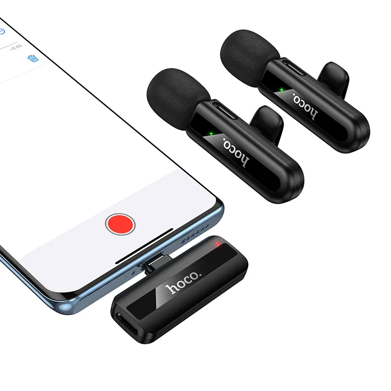 Lavaliera HOCO L20A, USB-C / Lightning, Set 2 komada, Crna