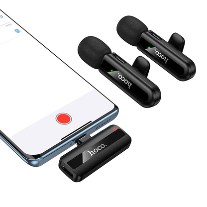 Lavaliera HOCO L20A, USB-C / Lightning, Set 2 komada, Crna