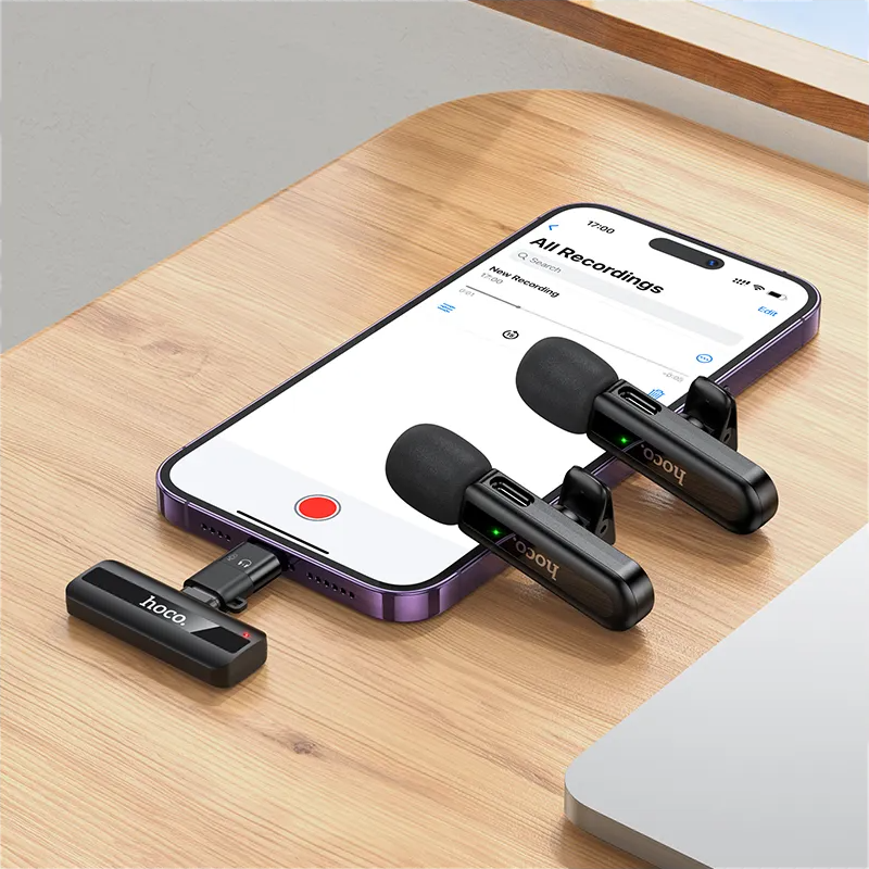 Lavaliera HOCO L20A, USB-C / Lightning, Set 2 komada, Crna