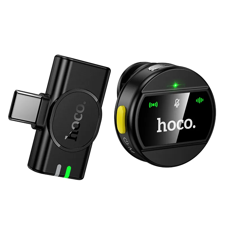 Lavalijera HOCO L21, USB-C, Crna