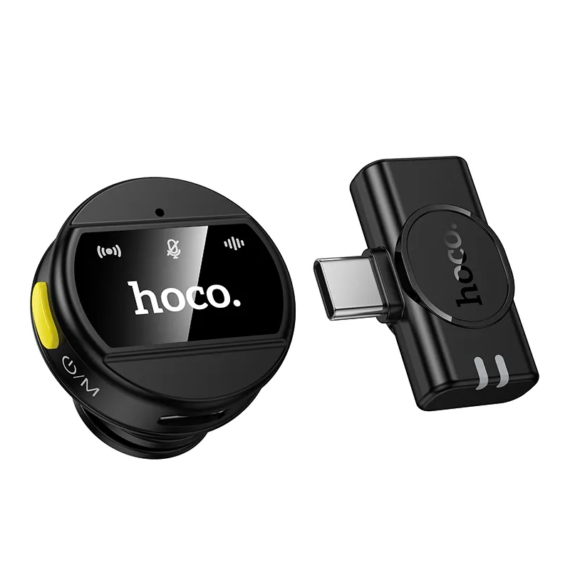 Lavalijera HOCO L21, USB-C, Crna