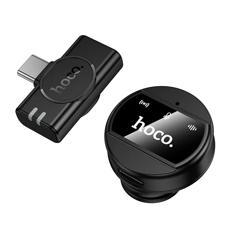 Lavalijera HOCO L21, USB-C, Crna