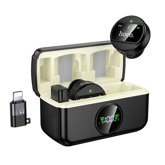 Lavaliera HOCO L22, USB-C / Lightning, Set 2 komada, Crna