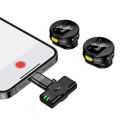 Lavaliera HOCO L22, USB-C / Lightning, Set 2 komada, Crna