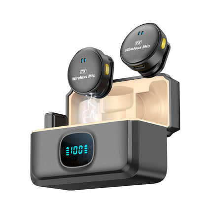 Lavaliera Techsuit LW5, USB-C, Set 2 komada, Crna