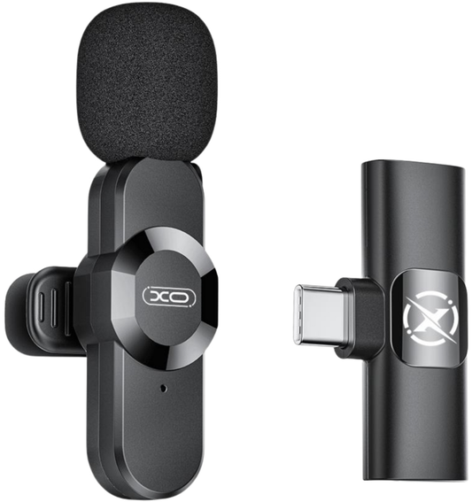 Lavaliera XO Design MC13, USB-C / Lightning, Crna
