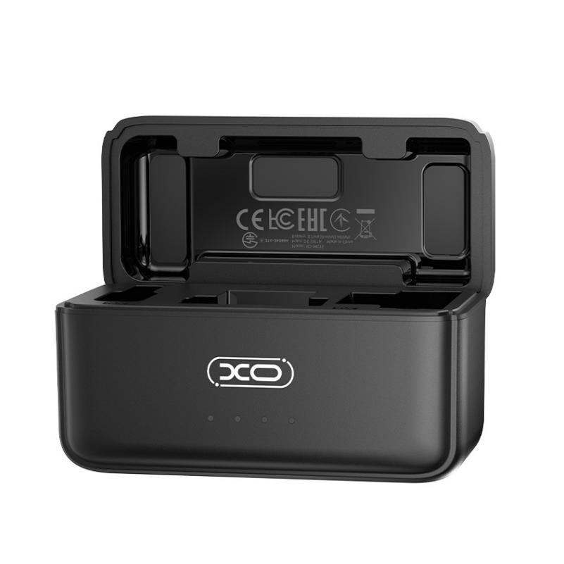 Lavalier XO Design MC15 Dual, USB-C / Lightning, Set 2 komada, Crna