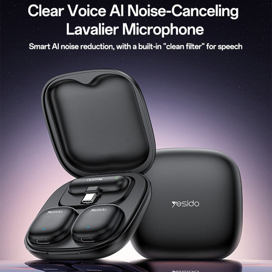 Lavaliera Yesido KR20, Lightning, Set 2 komada, Crna