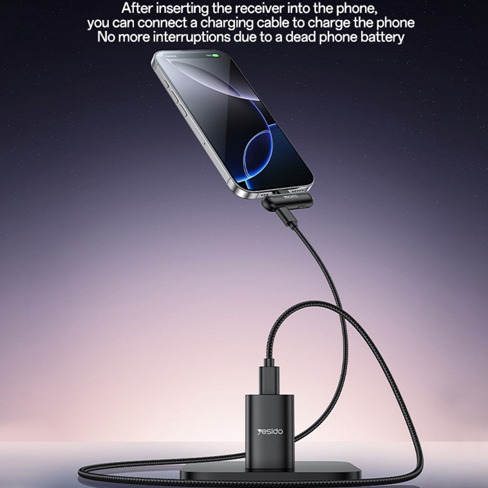 Lavaliera Yesido KR21, USB-C, Set 2 komada, Crna