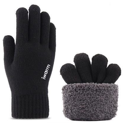 Zimske Taktile Rukavice Iwarm ST0005, Veličina 21cm, Crne