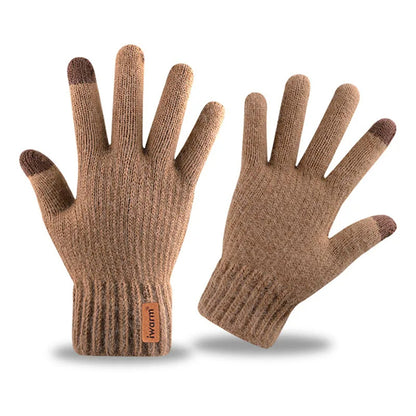 Zimske Taktile Rukavice Iwarm ST0016, Veličina 22cm, Braon