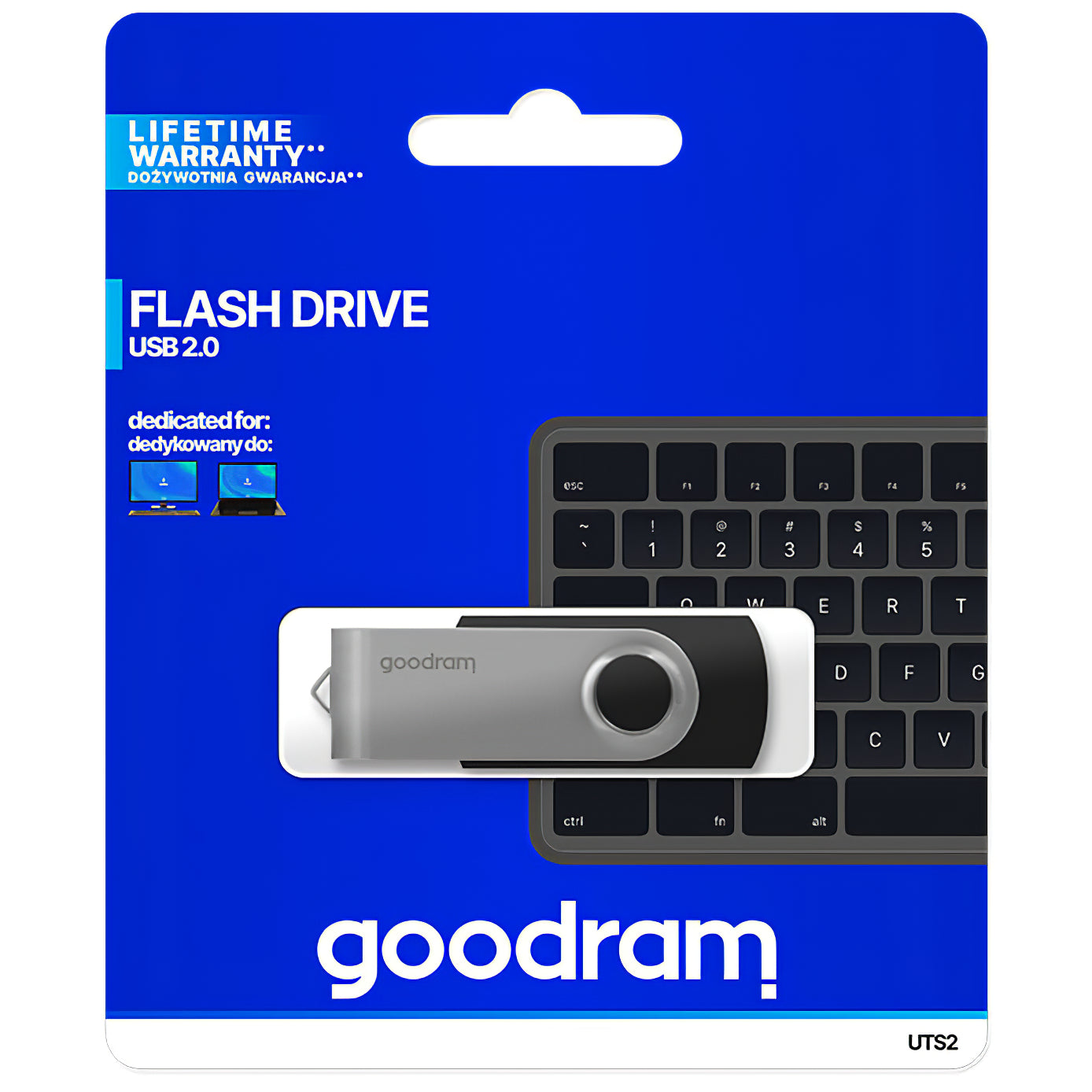 Eksterna memorija USB-A GoodRam UTS2, 64Gb UTS2-0640K0R11