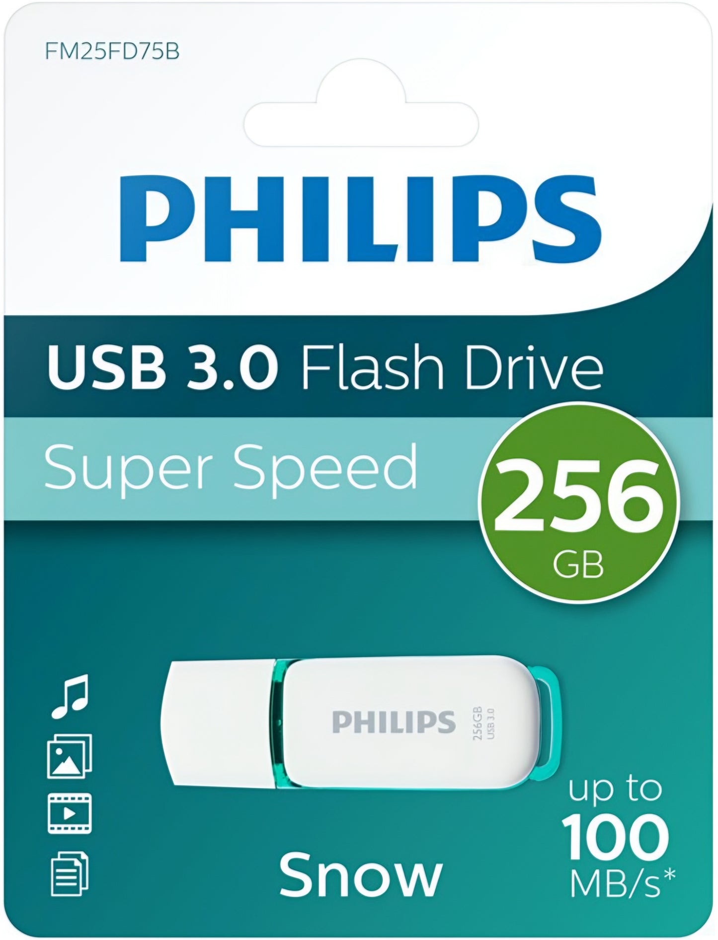 Eksterna memorija USB-A 3.0 Philips Snow Edition, 256Gb PHMMD256GBS200U3