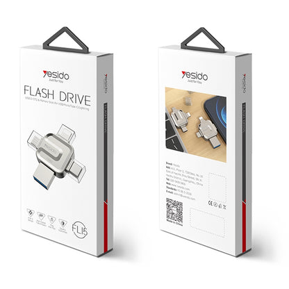 Eksterna memorija USB-A 3.0 / Lightning / USB-C / microUSB Yesido FL15, 64Gb