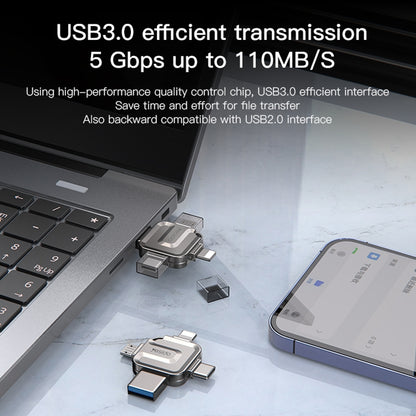 Eksterna memorija USB-A 3.0 / Lightning / USB-C / microUSB Yesido FL15, 16Gb