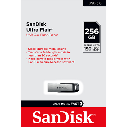 Eksterna memorija USB-A 3.0 SanDisk Ultra Flair, 256Gb SDCZ73-256G-G46