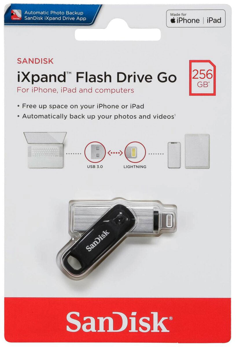 Spoljna memorija USB-A 3.0 / Lightning SanDisk iXpand Go, 256Gb SDIX60N-256G-GN6NE