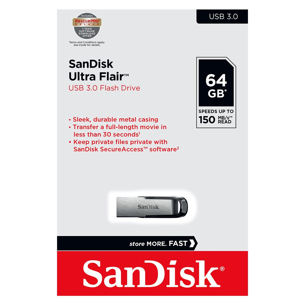 Eksterna memorija USB-A 3.0 SanDisk Ultra Flair, 64Gb SDCZ73-064G-G46