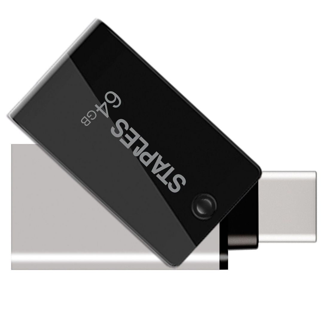 Eksterna memorija USB-A 3.1 / USB-C Staples K23, 64Gb EKMMD64GK233CST