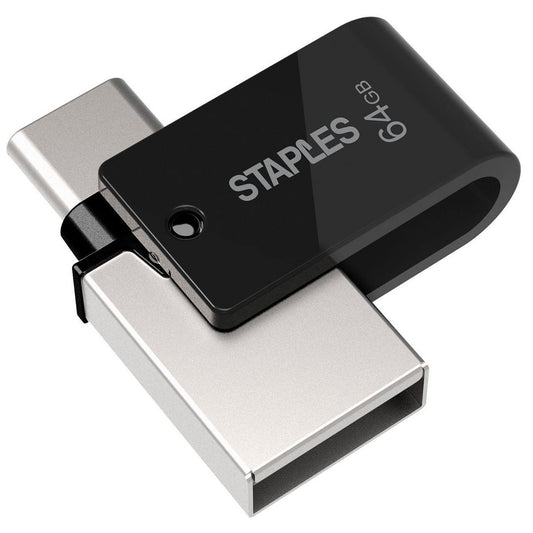 Eksterna memorija USB-A 3.1 / USB-C Staples K23, 64Gb EKMMD64GK233CST