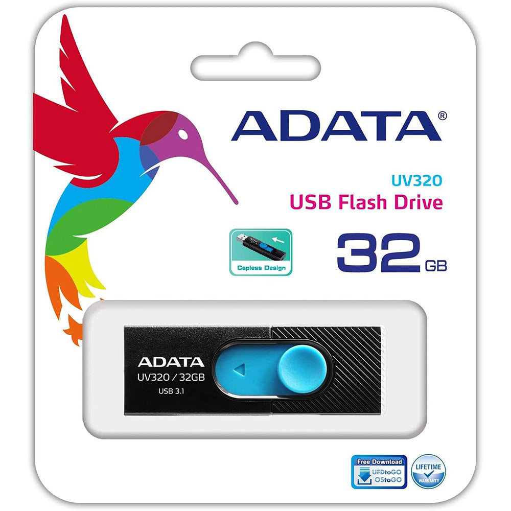 Eksterna memorija USB-A 3.1 Adata UV320, 32 GB AUV320-32G-RBKBL